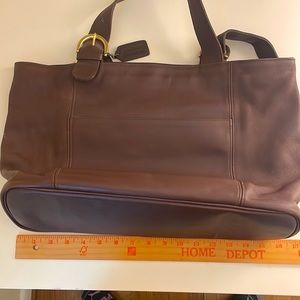 Vintage Coach brown leather bag